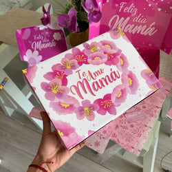 25 cajas “Te Amo Mamá” 31x22x7 cm