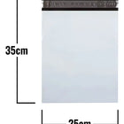 Pack 100 Bolsas Courier Embalaje Blanca Autoadhesivo 25x35cm Color Blanco