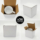 Pack 36 Tazas Sublimación Orca-b Blanco Con Caja 11 Oz
