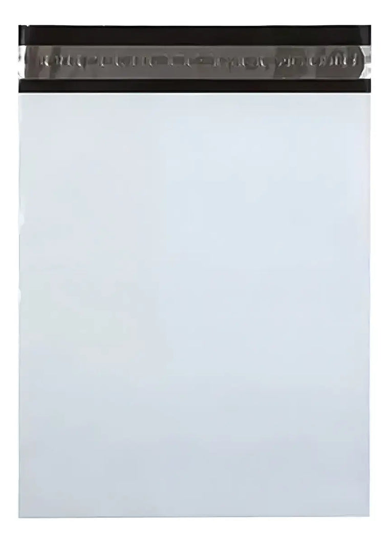 Pack 100 Bolsas Courier Embalaje Blanca Autoadhesivo 25x35cm Color Blanco
