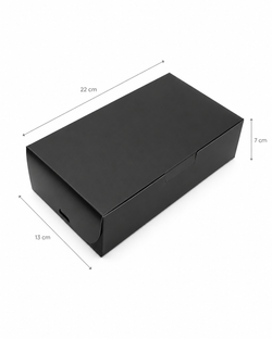 Cajas negras 22x13x7 cm