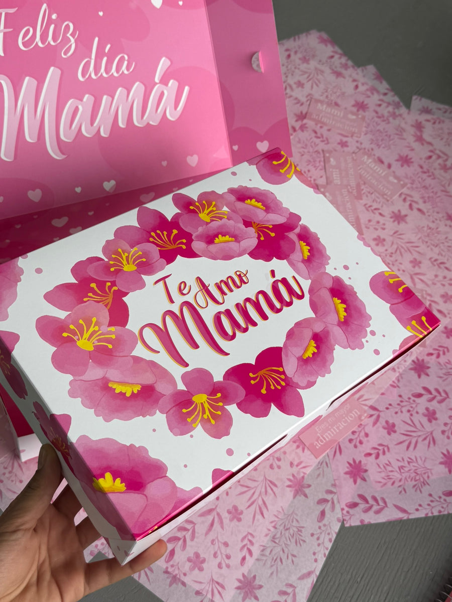 100 cajas “Te Amo Mamá” 31x22x7 cm